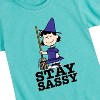 Girls' - Peanuts - Lucy Halloween Witch Stay Sassy Fitted Short Sleeve Graphic T-Shirt - 2 of 4