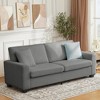 83 Inch Sofa, Modern Corduroy 3 Seater Deep Seat Couch with Wide Armrest, Removable Washable Cushion Cover, Cozy Sofa - 4 of 4