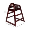 29.2"H Baby Booster Chair, Wooden Double Solid Wood Feeding Baby Dining Chair, 4L-ModernLuxe - 3 of 4