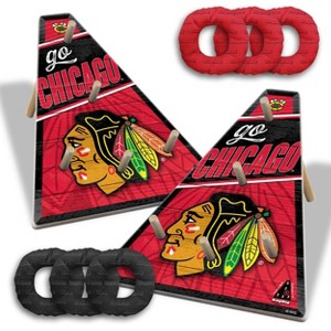NHL Chicago Blackhawks Ring Bag Outdoor Game Set - 1 of 4
