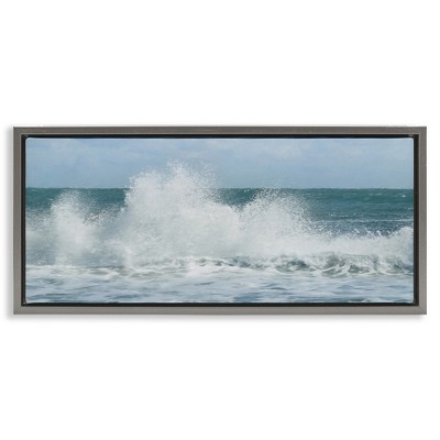 Stupell Industries Ocean Waves Crashing Foam Splash, 31" x 14"
