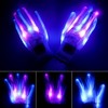 Garvee [1PACK]Mask skeleton Gloves Set ,Light Up Scary Mask Purge Mask with Glow Gloves (Purple + Ice Blue) - 2 of 4