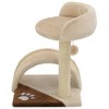 vidaXL Cat Tree Beige and Brown Particle board, Soft plush, Sisal rope - 3 of 4