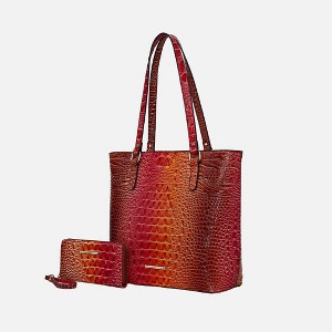 MKF Collection Piper Gradient Rainbow Women’s Tote Bag with Matching Wallet by Mia K - 1 of 4