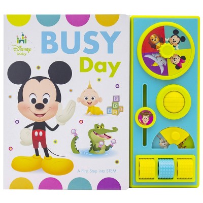 Disney Baby Mickey -  Busy Day Busy Box - A First Step into STEM by Kathy Broderick (Board Book)