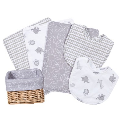 Trend Lab Bib And Burp Cloth Set Gray