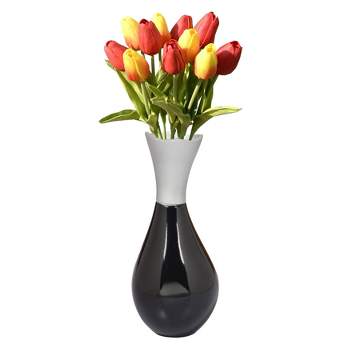 Uniquewise Aluminium-Casted Modern Decorative Flower Table Vase