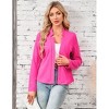 Women's Blazer Business Casual Open Front Notch Collar Suit Jacket Lightweight Collarless Work Office Outfits Dressy Blazer - 3 of 4