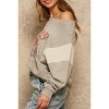 Slickblue Women's Relaxed Fit French Terry Sweatshirt - "Know Your Power" Print, Heather Grey, Size S-L - 4 of 4