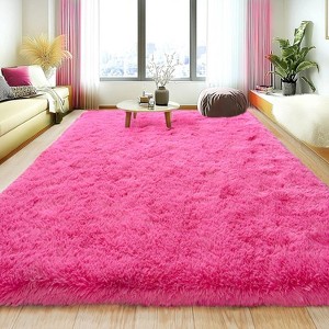 LOVEVOOK 5x7 Feet Area Rugs for Living Room Bedroom, Non-Slip Fluffy Soft Shag Rug, Plush Carpet for Home Dorm Decor Aesthetic - 1 of 4
