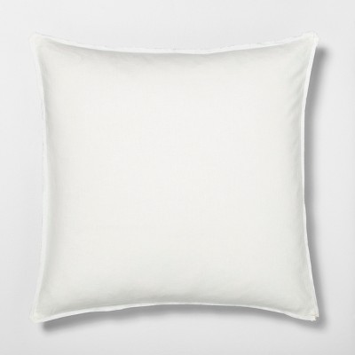 Solid Linen Blend Euro Pillow Sham Sour Cream - Hearth & Hand™ with Magnolia