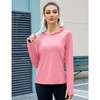 Women's Long Sleeve Sun Protection Hoodie Top - 4 of 4