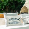 Stupell Industries Dotted & Striped Fish Outdoor Decorative Throw Pillow, 14 x 20 - 3 of 3