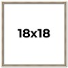 PosterPalooza | Square Classic Modern Silver Picture Frame - UV Acrylic, Foam Board Backing, Hanging Hardware - 2 of 4