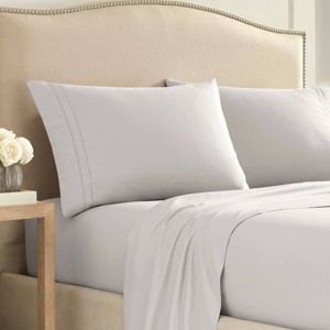 Luxury 2000 Series Ultra Soft Hemstitched Solid Sheet Set - Martex - 1 of 3