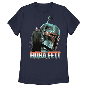 Women's Star Wars The Mandalorian Boba Fett Portrait T-Shirt - 1 of 4