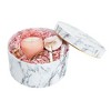 Blue Panda Round Gift Boxes with Lids, White Marble Cardboard Box Set in 3 Assorted Sizes - 4 of 4