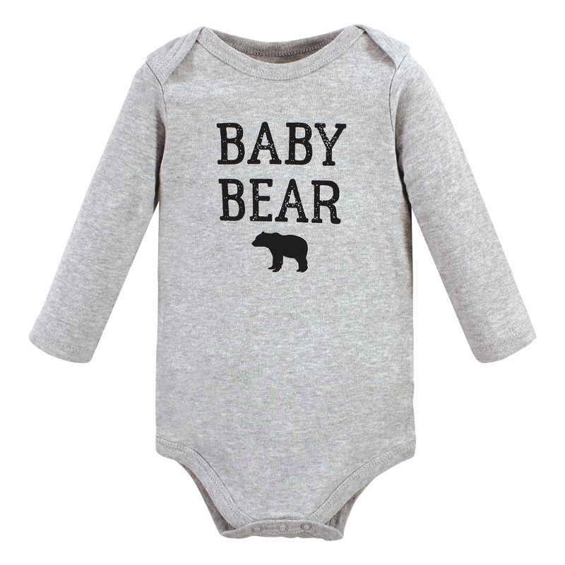 Hudson Baby Unisex Baby Cotton Bodysuit and Pant Set, Buffalo Plaid Moose Bear, 4 of 6