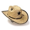 Western Express Kid's Palm Straw Sheriff Hat - 2 of 4