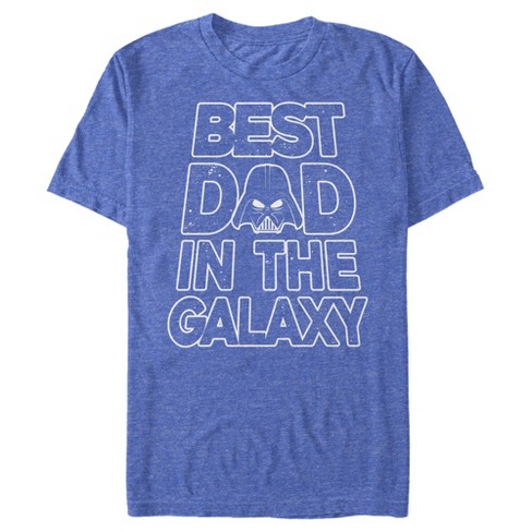 Regnskab Vær venlig Rug Men's Star Wars Father's Day Best Dad Darth Vader Helmet T-shirt - Royal  Blue Heather - 2x Large : Target