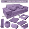 12-Piece Modular Kids Play Couch, Creative Toddler Sectional Sofa, Bedroom & Playroom Furniture for Sleeping and Reading - 3 of 4