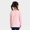 Toddler Girls' Valentine's Day Long Sleeve Graphic T-Shirt - Cat & Jack™ Light Pink - 3 of 4