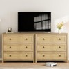 Drawer Dresser - Freestanding Storage Cabinet with Anti-Tip Design, Extra Deep Drawers for Bedroom, Nursery, Living Room, Robot Vacuum-Friendly - 3 of 4