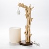 Modern Home Offset Driftwood Nautical Wooden Table Lamp - 4 of 4