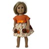 Doll Clothes Superstore Handmade Thanksgiving Doll Dress Fits American Girl Our Generation My Life Dolls - 3 of 3