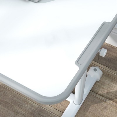 Gray Adjustable Height Kids Desk and Chair Set with Drawer and Cup Holder