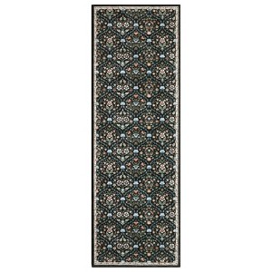 Washable Non Slip Floral Print Vintage Area Rugs for Living Room Bedroom, Soft Low Pile Dining Room Carpet for Home Office - 1 of 4