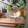 Egg Chair Outdoor, Patio Chair With Ottoman, Hand-woven PE Wicker, 3.9 Inches Thick Cushion, Steel Frame, Lumbar Support - 2 of 4