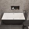 ALFI 24 x 12 Black Matte Stainless Steel Horizontal Single Shelf Bath Shower Niche - 2 of 4
