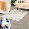 The Lakeside Collection Magnolia Floral Washable Area Rug Accent Rug or Runner Rug - Floral Accent Rug - 3 of 4