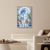 Art Remedy Blue and White Palms Tropical Bathroom Wall Art Framed - 2 of 4