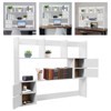 YIYIBYUS Desktop Organizer, Office Storage Rack, Desktop Rack, White - 3 of 4