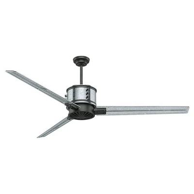 Hunter Fan Company 59193 Casablanca Duluth 72 Inch 3 Blade Multi Speed Quiet Indoor Home Industrial Ceiling Fan with Single Knob Wall Control, Steel