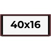 PosterPalooza | Panoramic Shadow Box 1.5" Depth Brown Picture Frame - UV Acrylic, Backing, Hanging Hardware - 2 of 4
