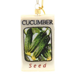 3.5 Inch Vegetable Seed Packet Radish Carrot Cucumber Tree Ornaments - 1 of 3