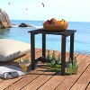 OBOKATA Outdoor Side Table, Weather-Resistant/Easy Maintenance Patio End Table for Backyard, Pool & Porch, Durable & Stylish Patio Side Table,Gray - 4 of 4