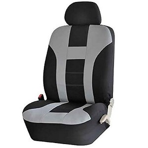 2-Piece  Universal Car Seat Cover Set – Durable Auto Seat Protector for Cars, Trucks & SUVs (Single Seat) - 1 of 4
