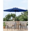 9FT Patio Umbrella Outdoor, Market Umbrella, Table Umbrella with Push Button Tilt and Crank, 8 Sturdy Ribs UV Protection Waterproof - 3 of 4