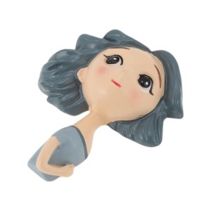 Unique Bargains Decorative Magnets Magnetic Fridge Sticker Irregular Shape Synthetic Resin Black Beige White 1Pc - 1 of 3