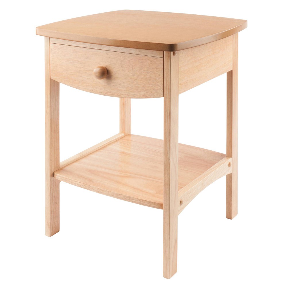 Photos - Storage Сabinet Claire Nightstand Accent Table Natural - Winsome