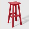 WestinTrends Malibu 24" All Weather Hdpe Outdoor Patio Square Backless Counter Stool - 4 of 4