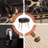 Lirago Black Velvet Vanity Stool with Storage Ottoman Footrest for Bedroom and Living Room 19.3"Hx12.6"Dx16.5"L - 4 of 4