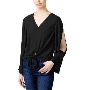 Rachel Roy Womens Tie Front Knit Blouse - 1 of 1