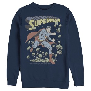 Men's Superman Hero Smash Barriers Sweatshirt - 1 of 3