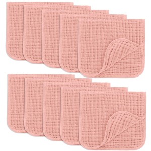 Muslin Burp Cloths Large 100% Cotton by Comfy Cubs - 1 of 4