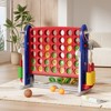 HONGGE Giant 4 in a Row Game Set for Kids and Adults, Outdoor Indoor Yard Party Fun, Family Activity, Easy Assembly - 2 of 4